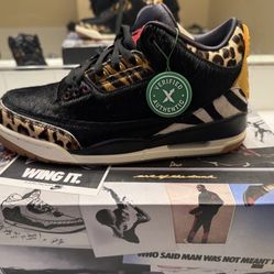 Air Jordan Authentic Animal Instinct Retro 3 SE Men's Shoes Size 7 Brand New NIB