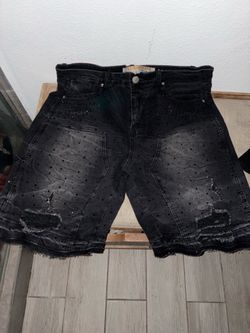 Rhinestone baggy shorts size 32