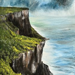 Original painting gouache 9”x12” on paper handmade