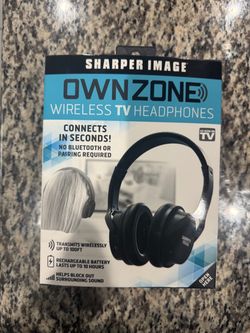 OWNZONE Wireless TV Headphones in Black