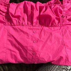 Hot Pink Side Zip Dress