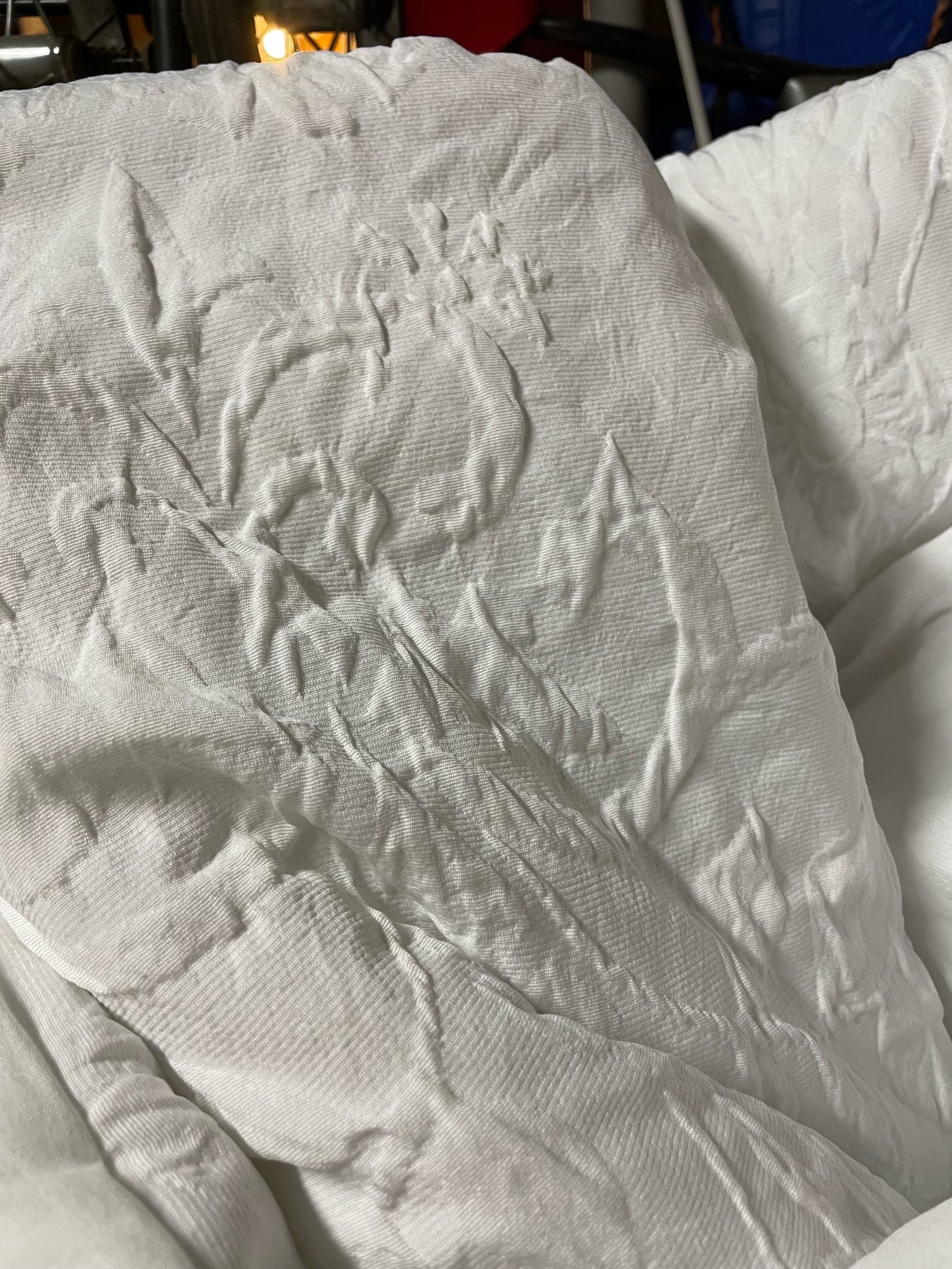 Queen White Plush Comforter