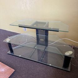 Glass console table