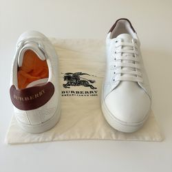 Burberry Men White Sneakers