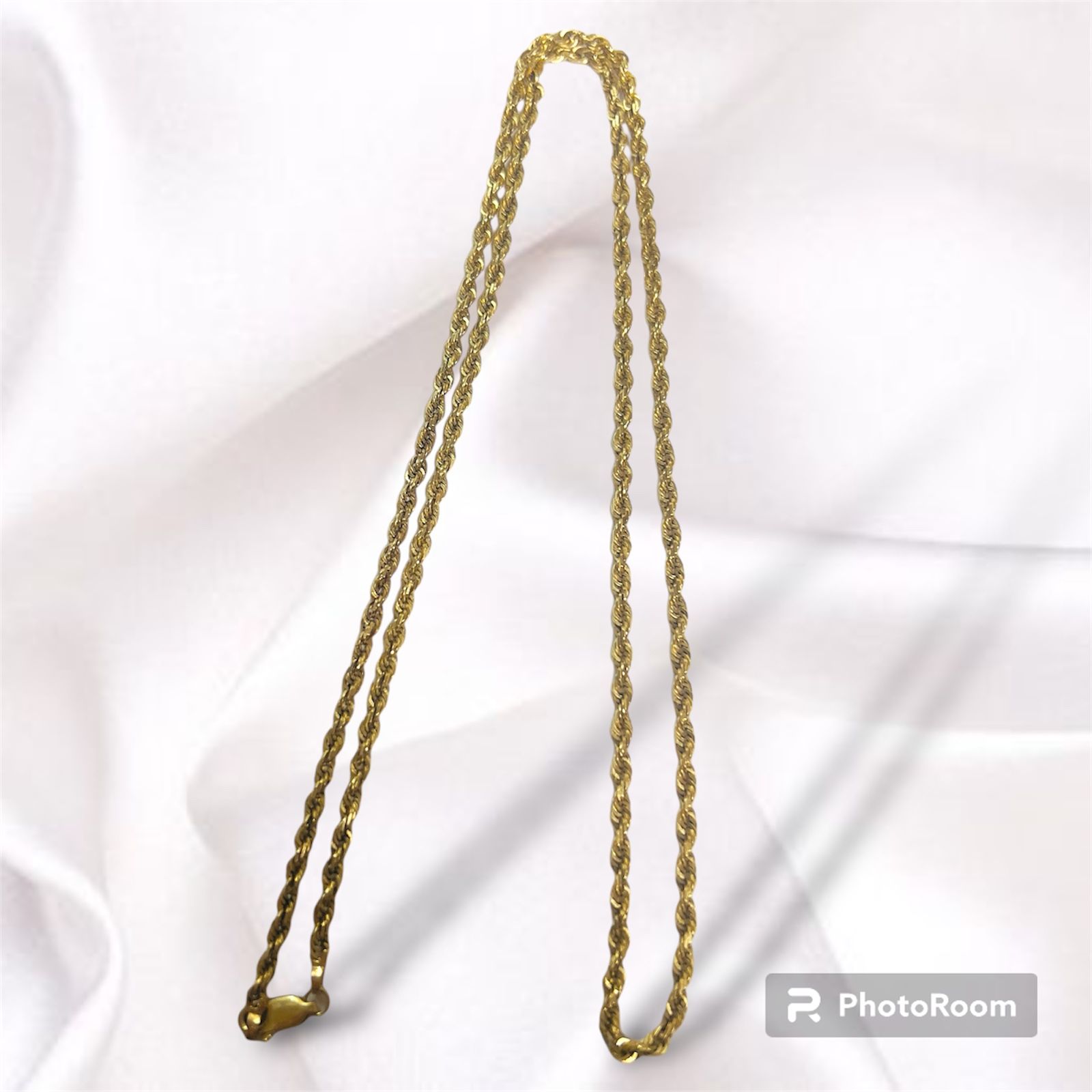 14k Yellow Gold Rope Chain 12.4g 24in Long