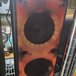 bocina Bluetooth Portable Dobles 8" Con Microfono y Control Remoto 