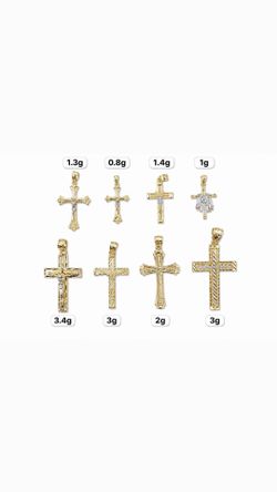 ✨ 10K GOLD CROSS PENDANT COLLECTION ✨