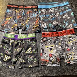 Monster Jam Underwear 