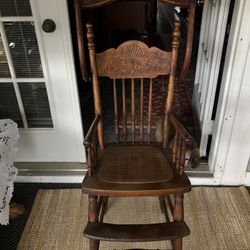 Antique Wooden High Chair 
