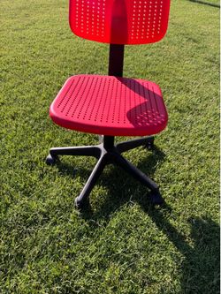 IKEA ALRIK Swivel chair and adjustable, RED