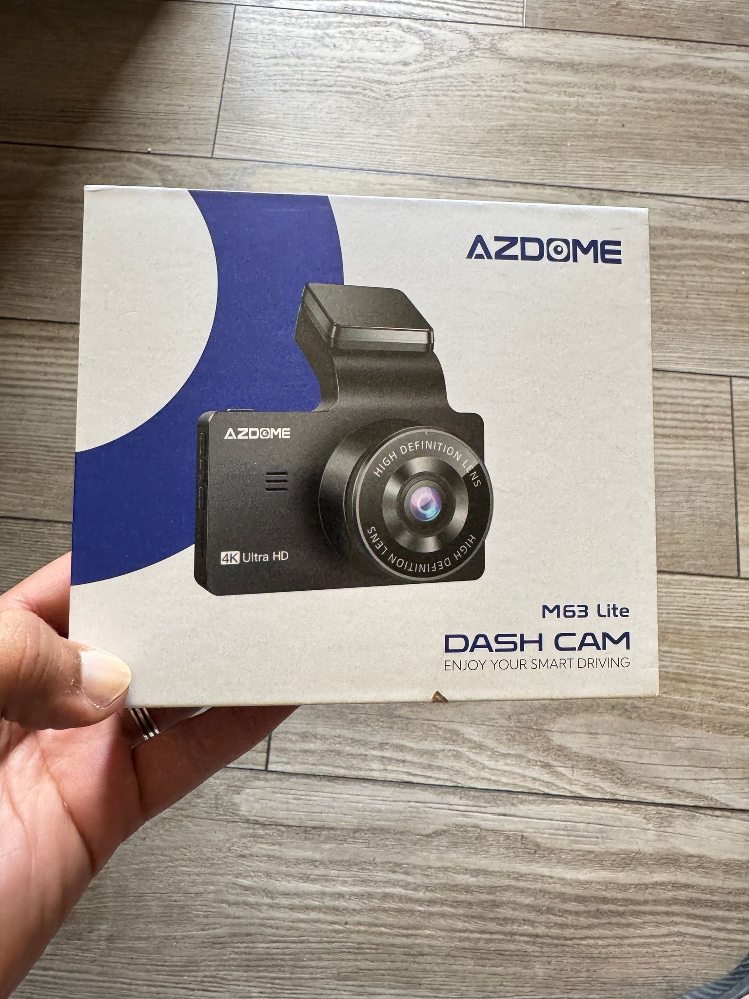 AZDOME M63 Lite 4K Dash Cam Front, 2160P Car Camera with Night Vision WDR, 3 Inch IPS Screen Dash Camera Built-in WiFi, G Sensor Loop Recording 24H Pa