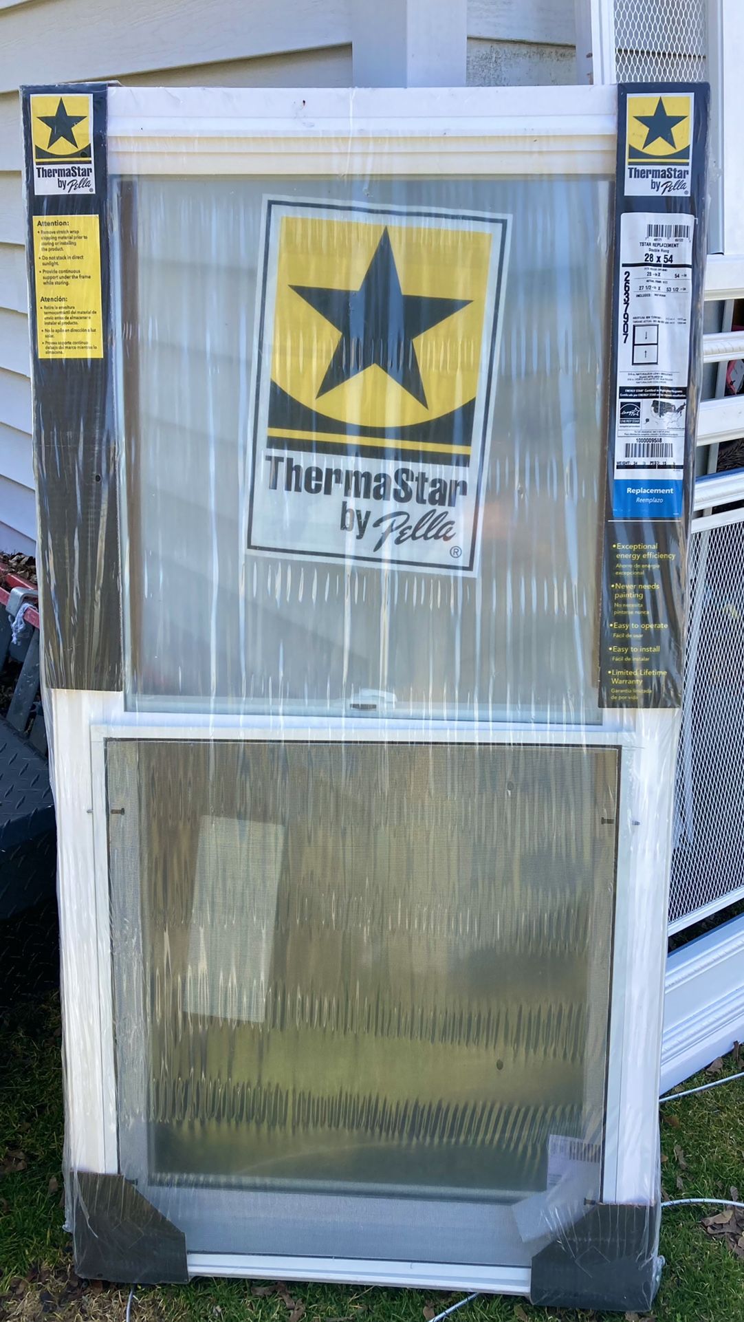 NEW 28x54 Pella ThermaStar Double hung Window