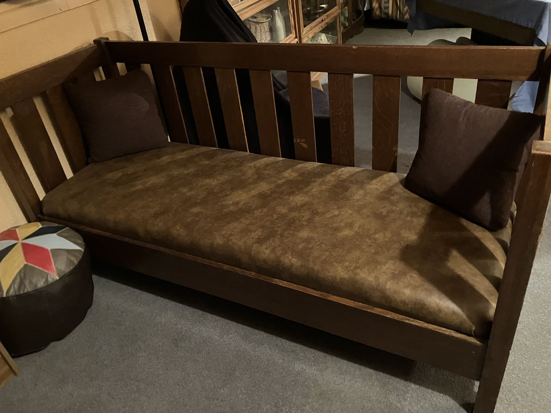 Vintage Naugahyde Couch