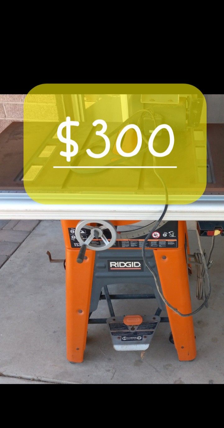 Table Saw RIDGID TS3650 Cast Iron Top