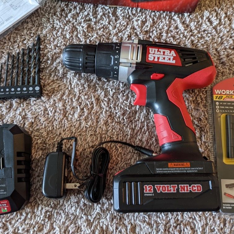 Heavy Duty Ultra Steel Ni cd 12v Cordless 3 8 Drill AP00996G B for Sale in North Royalton OH OfferUp