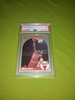 PSA Graded 1990 Michael Jordan Basketball Card - NBA Hoops #65