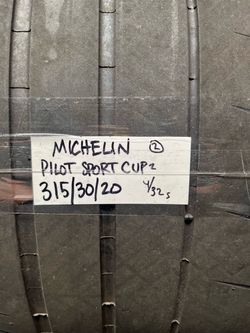 Pair of MICHELIN 315/30/20 Pilot Sport Cup2 tires 🛞