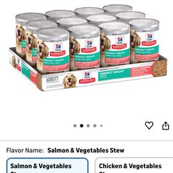 Hill’s Science Diet Perfect Weight Dog Food – 12 Cans NEW! 🐕 Real Salmon & Veggies | Healthy Weight Support