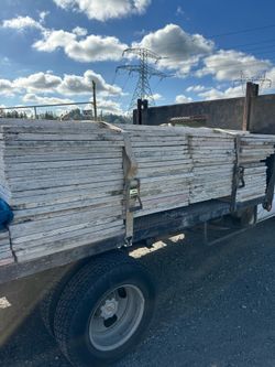 1” 1/8 panels and 2x8s for forming foundations etc..