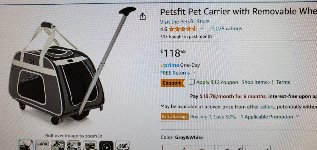 BRAND NEW NEVER USED DOG CARRIER