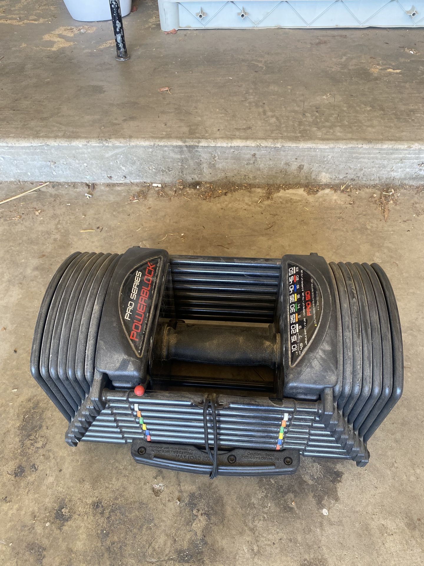 $100 - 50 lbs Adjustable Dumbbell, Pro series Powerblock