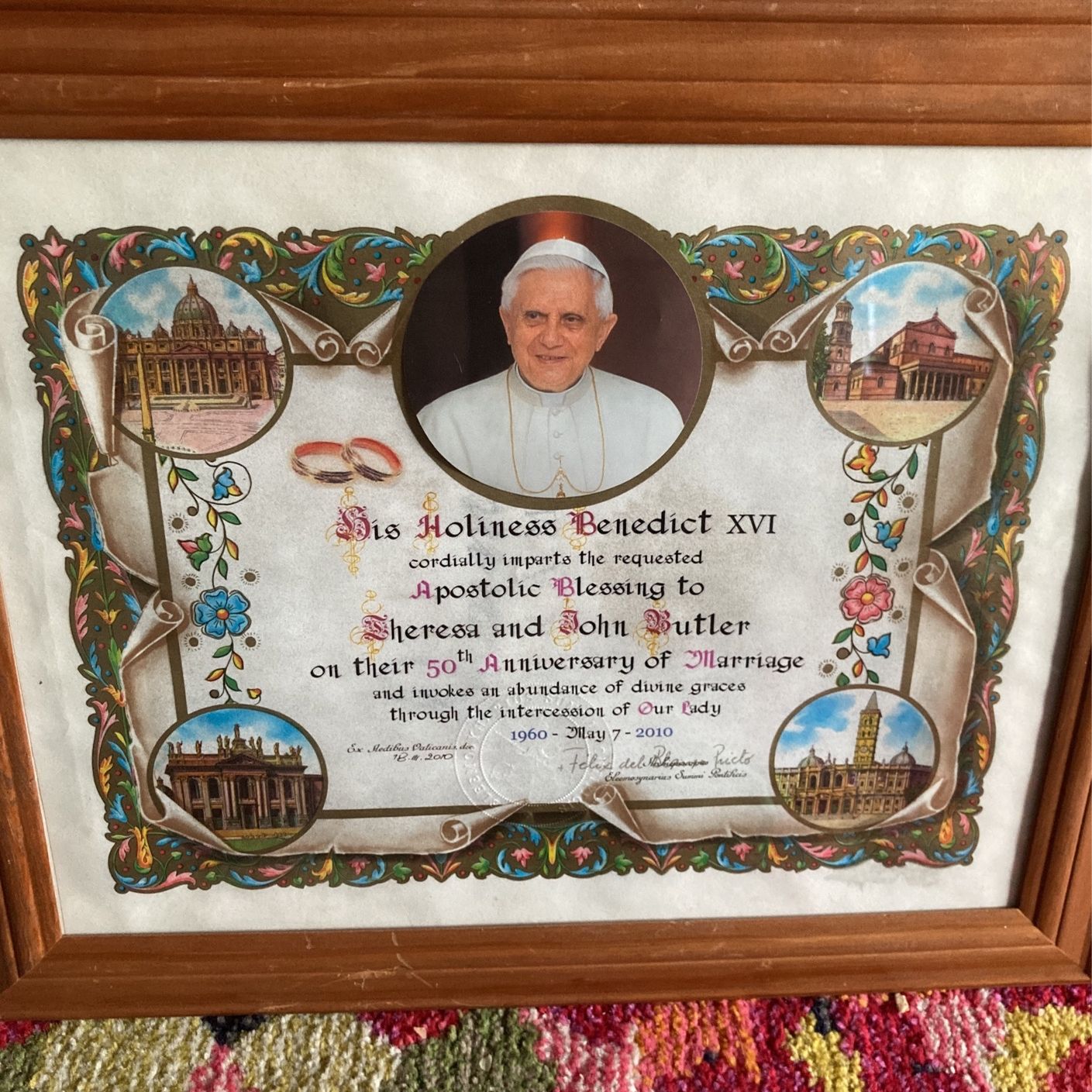 Pope Benedict Blessing