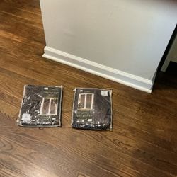 Two Beautiful Red , Door Curtains (both For $12)