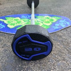 FIXED  60  LB.  BARBELL BAR  WITH RUBBER  BELLS 