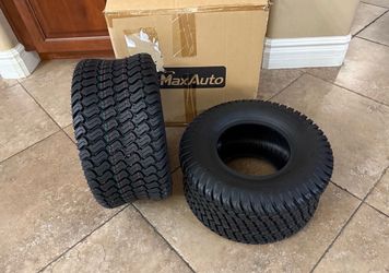 NEW MaxAuto 18x8.50-8 18x8.5x8 Lawn Mower Golf Cart Turf Tires 4PR P332, Tubeless, Set of 2 18x8.5-8 Riding Lawn Mower Tires