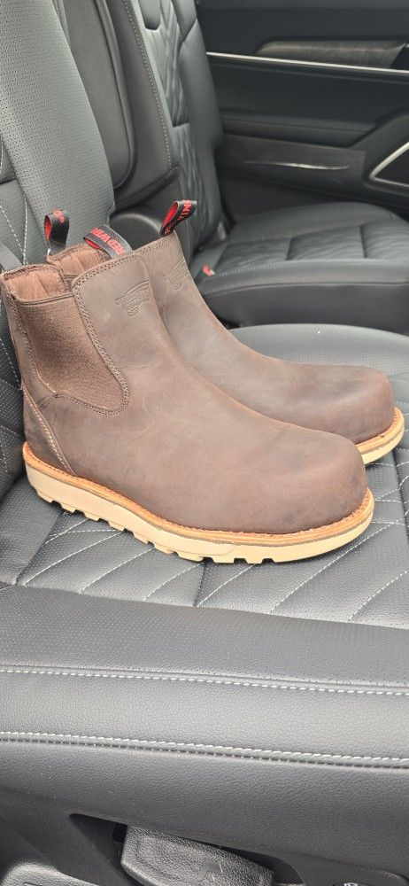 Red Wing Boots Chelsea Traction Tred Light Safety Toe Sz 12 D