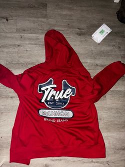 Red true religion zip up