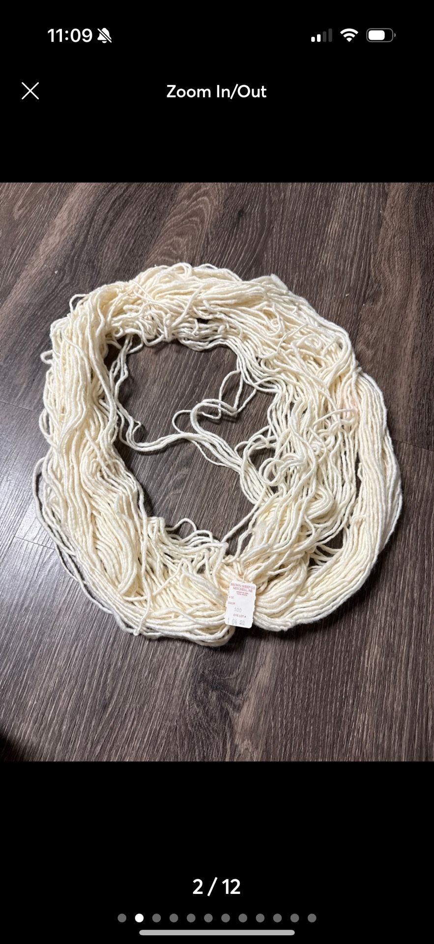 vintage brown sheep co wool yarn skein