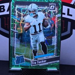 Tre Tucker Optic Green Lazer Rated Rookie 