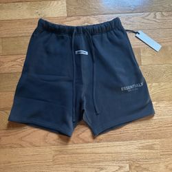 Black Essential Reflective Shorts 