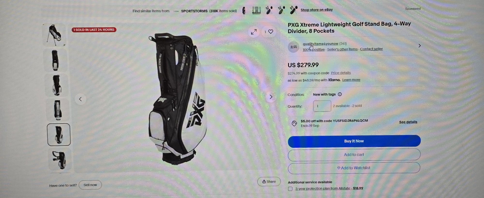PXG Xtreme Lightweight Golf Bag