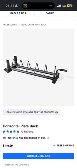 REP Horizontal Plate Rack
