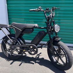 Electric Ebike (Dual battery/Extended Seat) (Retro Style) 1500 Peak Watt Motor 32mph, 30ah Battery (Total) 