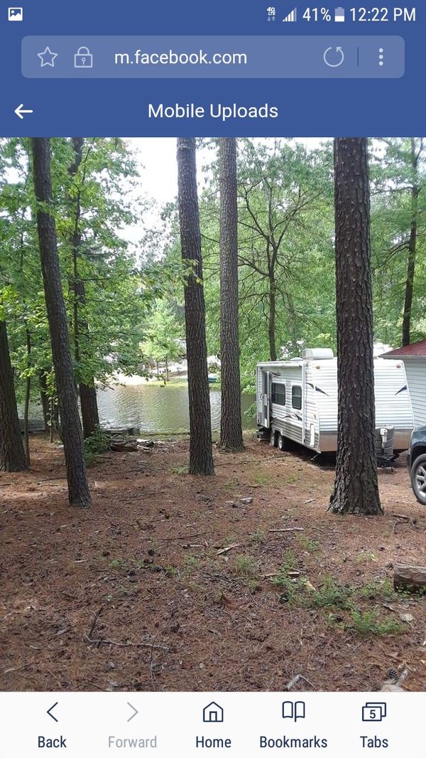 Lakefront Lot in Indian Acres Campground with 2013 Gulfstream travel