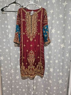 Embroidered South Asian Kurti Dress