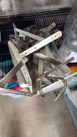 L brackets for shelving. 12”