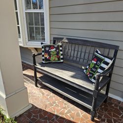 Maidste Outdoor Solid Wood Garden Bench