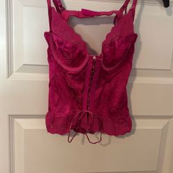 Shirt Pink Snap Up Mini Shirt