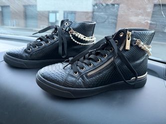 Black Aldo High-Top Sneakers