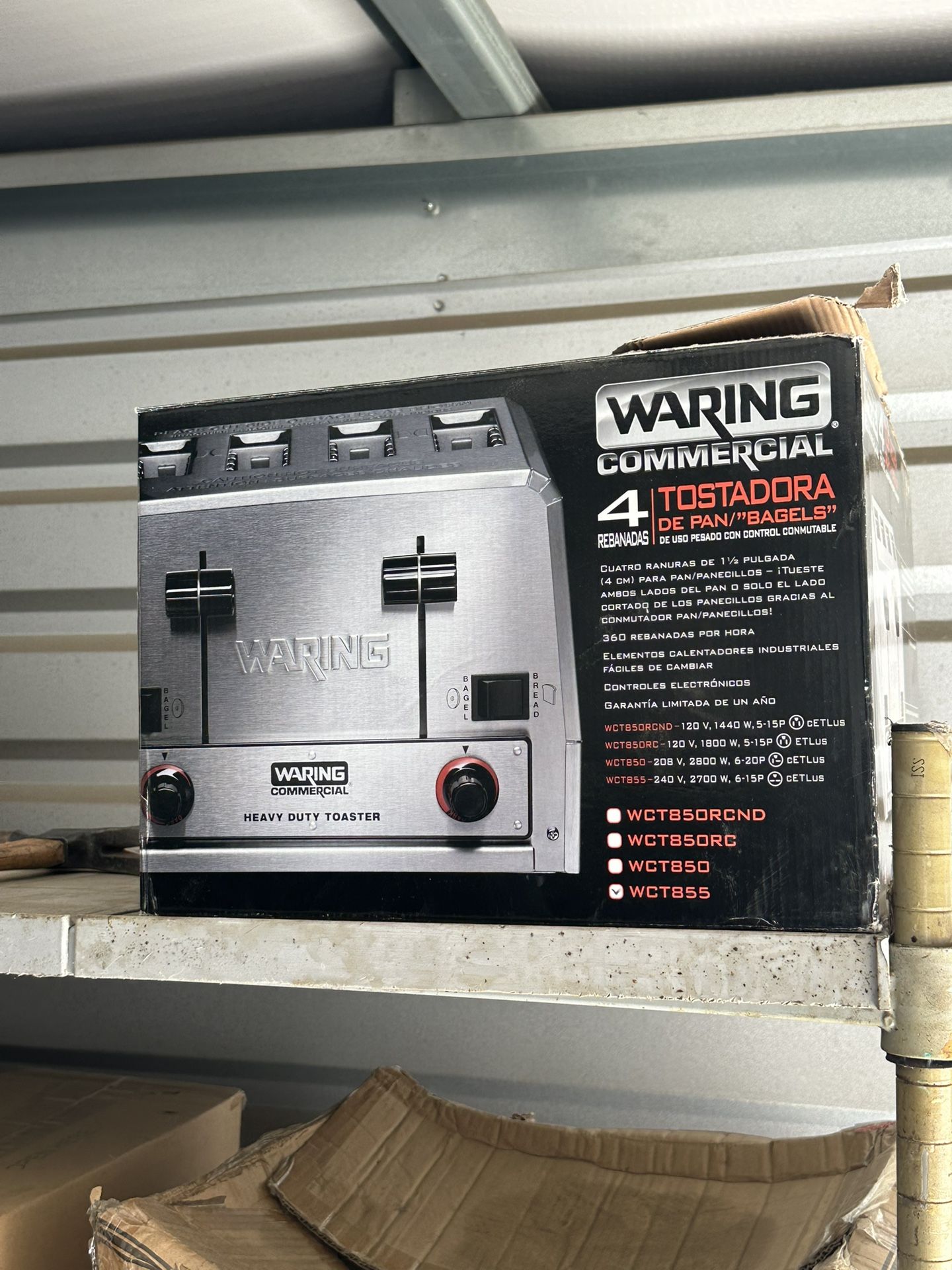 Waring Commercial Toaster / 4 Slice Capacity - WCT855