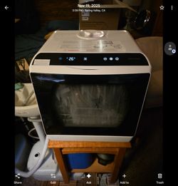Counter top dishwasher fill tank or hose inlet