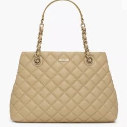 Kate Spade gold Coast Maryanne Cream Quilted