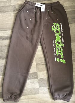 Gray Sp5der Sweatpants