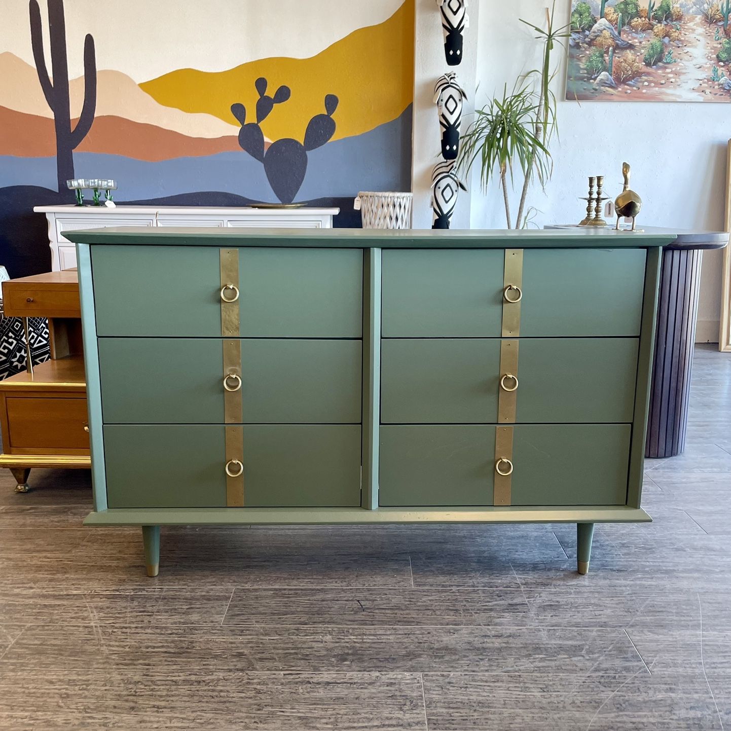 Sage Green 6 Drawer Dresser for Sale in Phoenix, AZ - OfferUp