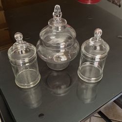 3 Piece Decorative Jars