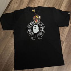 Black Chrome Hearts Tee X Bape